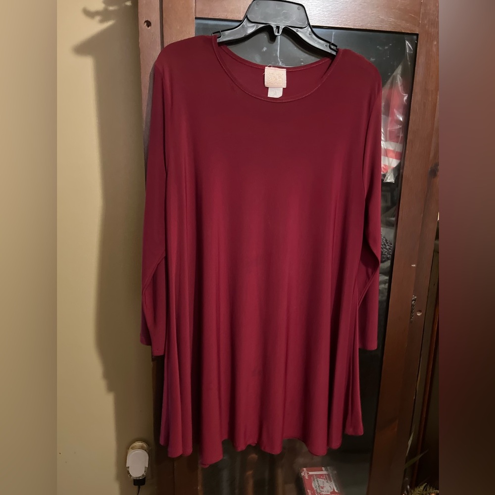 Zadie B Top, Burgundy color